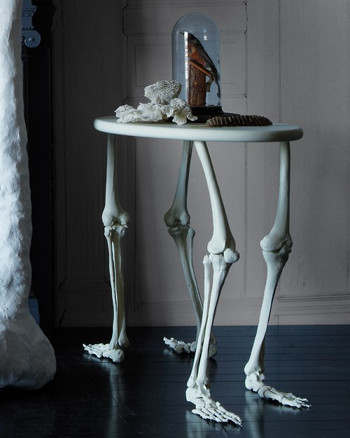 Skeleton Table for Halloween
